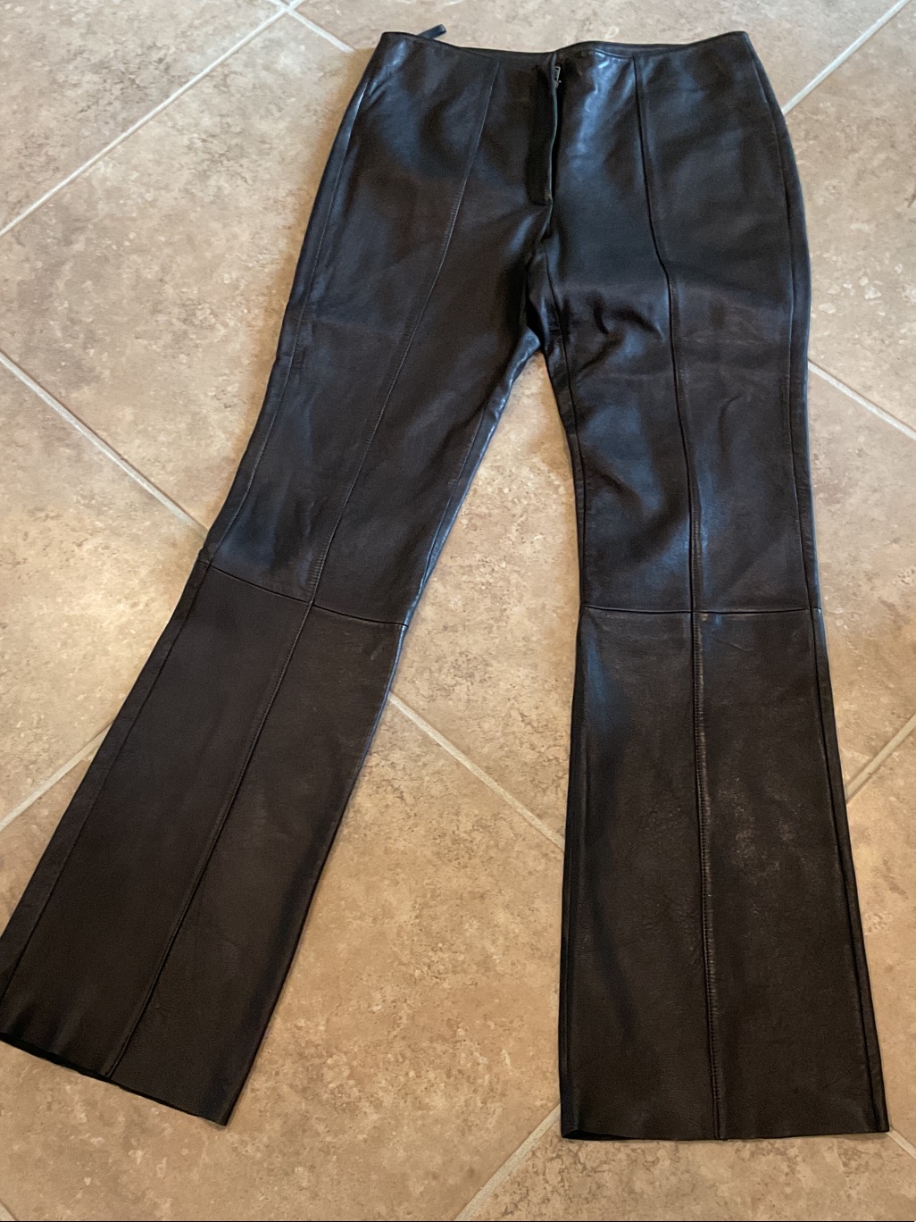 Wilson Maxima Black Leather Pants, Size 10